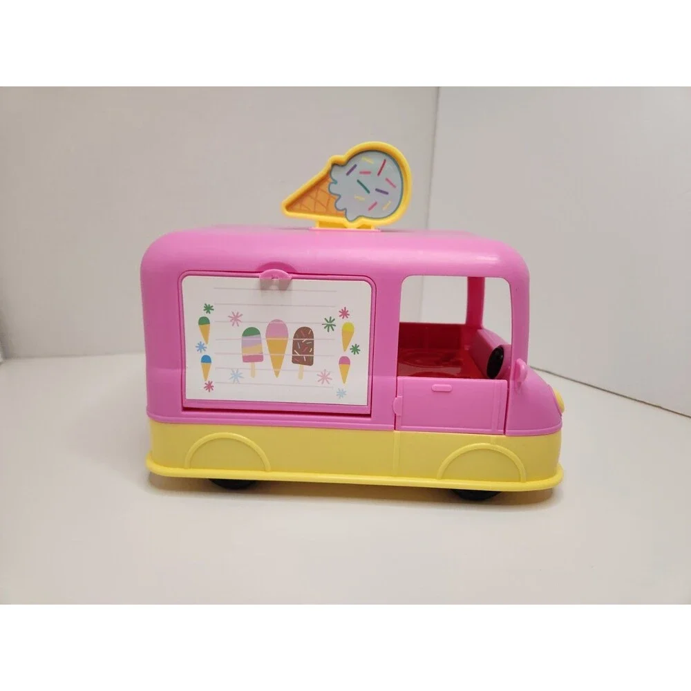 Peppa Pig Ice Cream‎ Truck Toy Playset Pink Talking Sounds Tested Works Hasbro